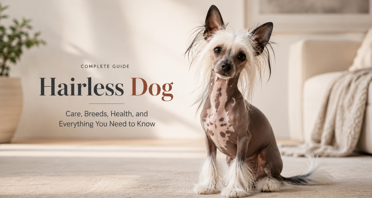 Hairless Dog: Complete Guide Cute black and white hairless dog in a modern home