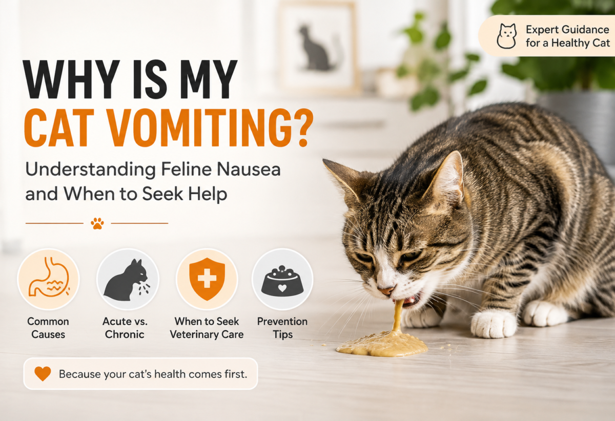 Why is my cat vomiting? Understanding common causes and veterinary care