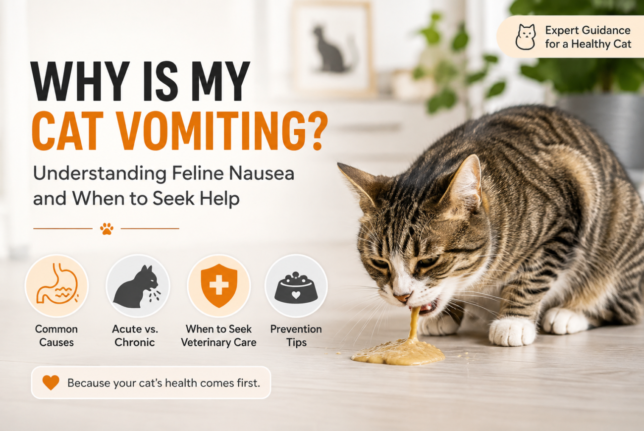 Why is my cat vomiting? Understanding common causes and veterinary care