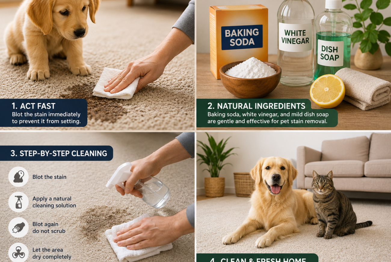 how to remove pet stains naturally