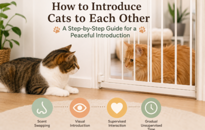How to Introduce Cats to Each Other Two cats meeting calmly during a gradual cat introduction