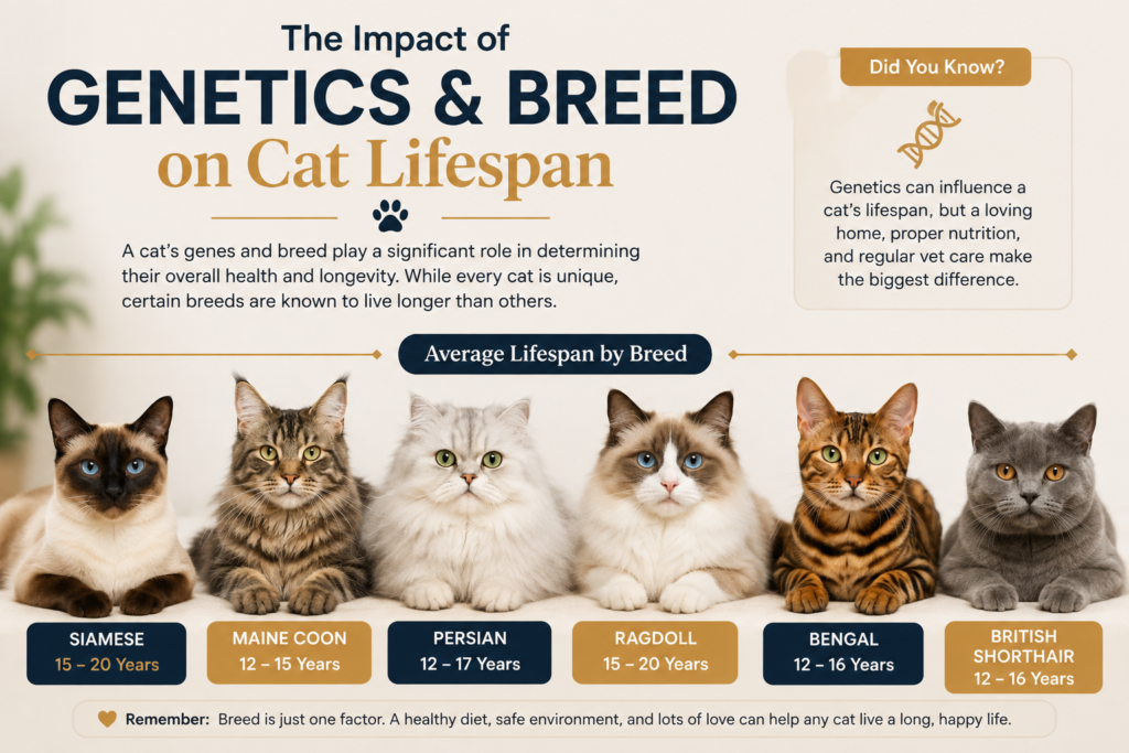 Genetics and Breed Impact on Cat Lifespan
