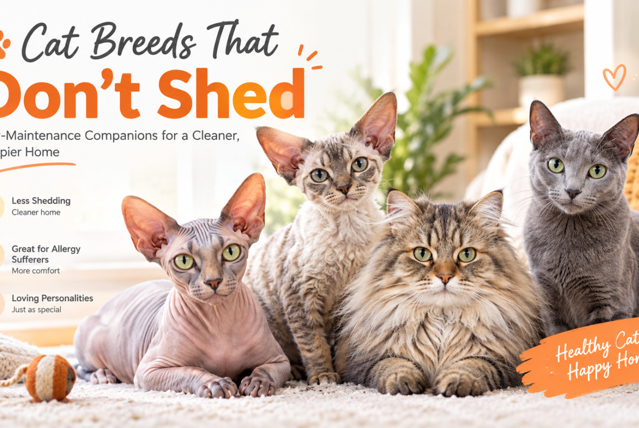 cat breeds that don't shed